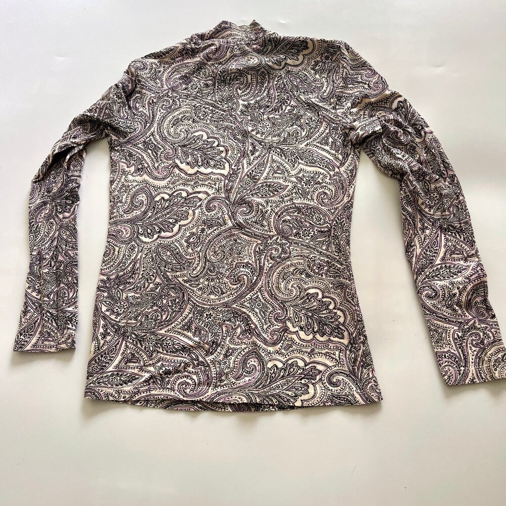 Paris Atelier & Other Stories long sleeve top floral artistic design size small